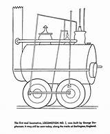 Train Trains Coloring Sheets Pages History Railroad sketch template