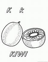 Kiwi Coloring Pages Fruit Print sketch template