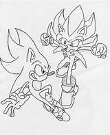 Sonic Freehand Coloring Printable Print sketch template