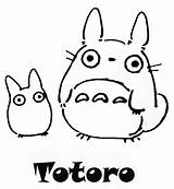 Totoro Neighbor Ghibli Coloriage Miyazaki Hayao Coloringhome Geocities Coloringtop sketch template