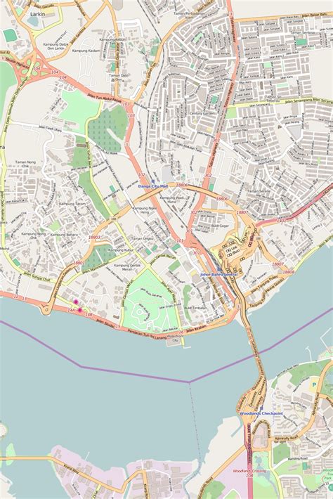 editable city map  johor bahru map illustrators
