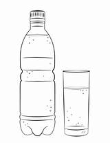 Water Bottle Coloring Glass Colouring Drinks Pages Printable Clipart Template Hot Drawing 480px 1kb Colorings Cliparts Sketch sketch template