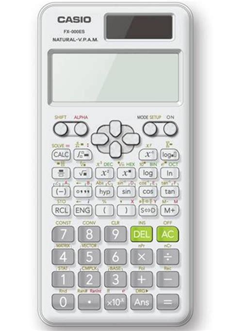 casio fx esplus scientific calculator natural textbook display white walmartcom
