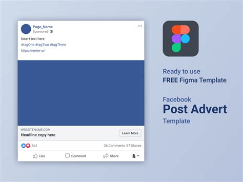 figma facebook advert post template  ernest gerber  dribbble