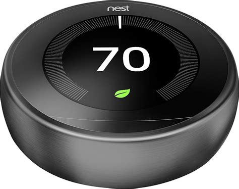 buy google nest learning thermostat  generation black tus