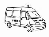 Coloring Police Car Van Pages Drawing Printable Lego Clipart Line Kids Cars Transportation Cop Color Drawings Kid Colouring Cliparts Template sketch template