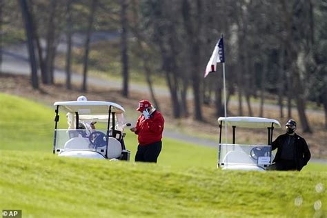 trump spends thanksgiving playing golf  tweeting  election daily mail