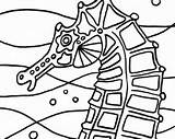 Coloring Seahorse Pages Etsy Beach Digital Printable Seahorses Coastal Horse sketch template