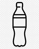Bottle Soda Plastic Coloring Vector Icon Transparent Clipart sketch template