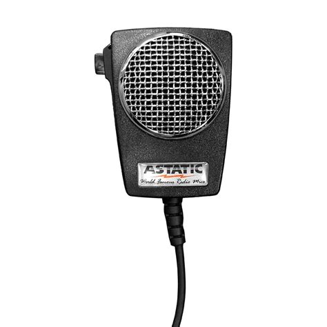 astatic   dmb  pin black amplified ceramic power cb microphone