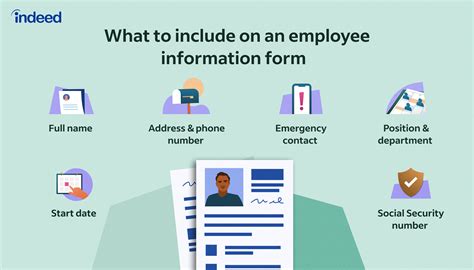 employee information form  template  sample