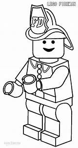 Coloring Pages Fireman Lego Printable Cool2bkids sketch template