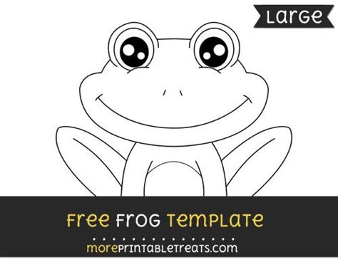 frog template large frog template templates printable  frog