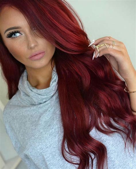 dark wine cherry red red hair color crimson hair dark red hair color