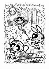 Girls Coloring Powerpuff Puff Pages Power Girl Print Summer Super Sheets Halloween Cartoon Books Color Party Book Dinokids Colouring Ppg sketch template