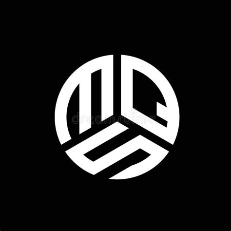 mqs letter logo design  black background mqs creative initials