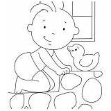 Coloring Baby Crawling Stepping Stone sketch template