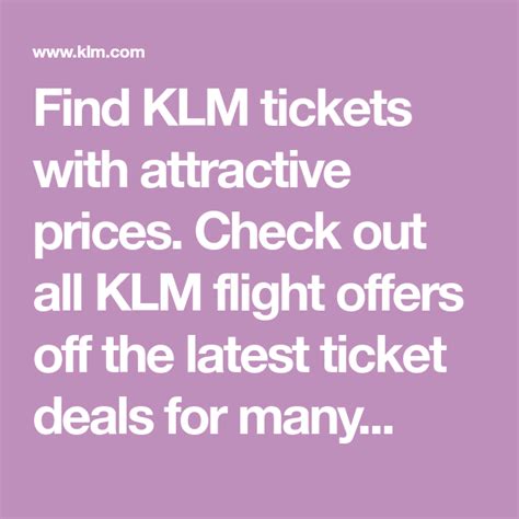 find klm   attractive prices check   klm flight offers   latest ticket