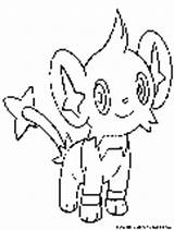 Coloring Pages Shinx Pokemon Electric Fun sketch template