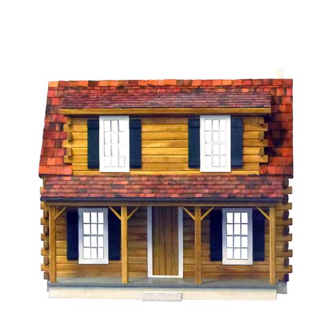 adirondack log cabin dollhouse kit real good toys