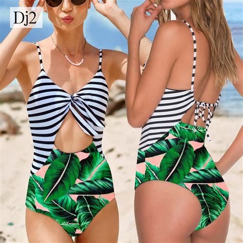 2018 new arrivals one piece sexy hollow out swimwear bandage swimsuit