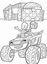 Blaze Aj Monster Machines Coloring Pages Printable Kids Categories Enjoying Ride sketch template