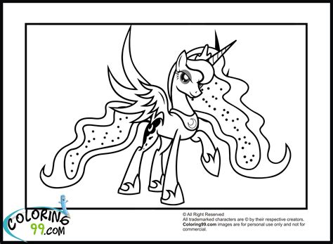 pony princess luna coloring pages minister coloring