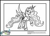 Luna Princess Coloring Pages Pony Little Mlp Wings Ponies Her Printable Spreading Princesses Prinzessin Celestia Baby Star Coloring99 sketch template