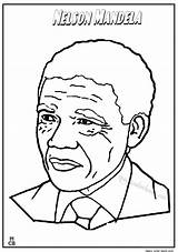 Mandela Nelson Coloring Drawing People Pages Famous History Colouring Printable Drawings Sheets Month Getdrawings Getcolorings Color Print Activities Visit sketch template