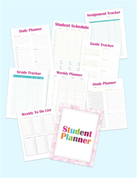 page student planner printable freebie finding mom