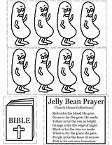 Prayer Jelly Bean Kids Activity Coloring Pages Printable Beans Cutout School Sheet Sheets Sunday Cut Church Activities Print Bible House sketch template
