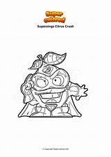 Superzings Crush Citrus Colorare Ausmalbild Supercolored Champ sketch template