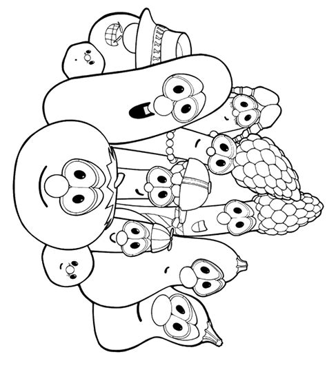 veggie tales coloring pages   print
