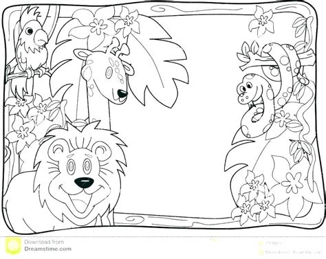 jungle animals coloring sheets pics total update