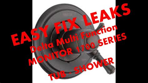 fix leaking delta monitor  tub shower part rp youtube