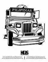Jeepney sketch template