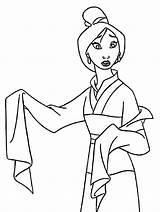 Mulan Tenue Ceremonie Wecoloringpage Coloriages sketch template