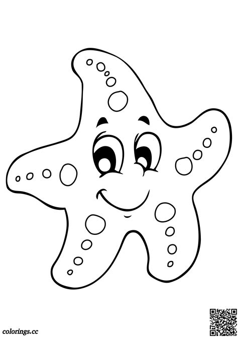 starfish coloring pages printable