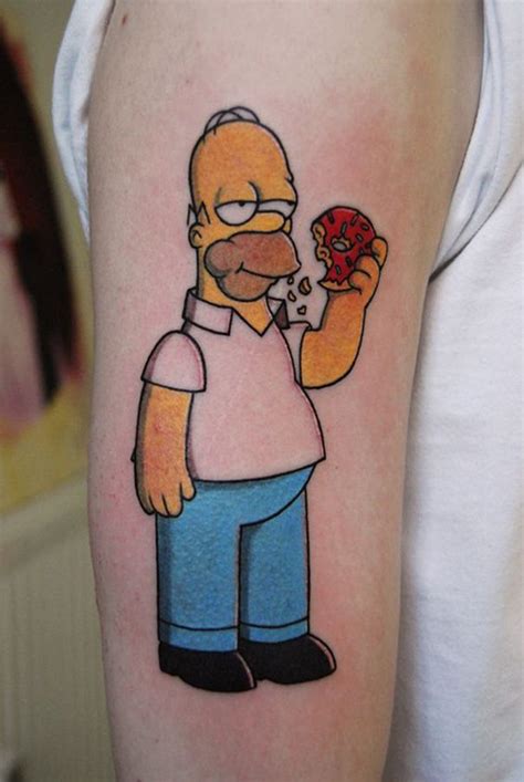 Verrücktesten Homer Simpson Cartoon Tattoos Tatuagem Dos