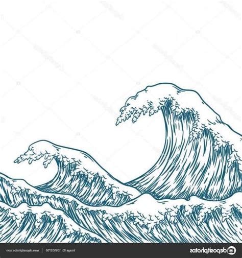 drawings  waves wave drawing ocean wave drawing waves