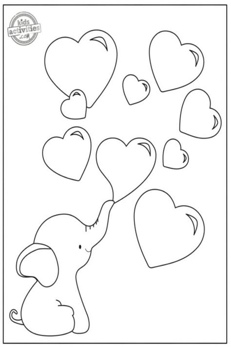 preschool valentine coloring pages kids activities blog
