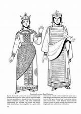 Historie Byzantine Starověký říše Postavami Oblečení Inspirace Středověké Costume sketch template