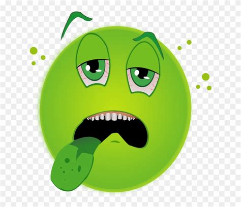 download green face sick emoji clipart 63463 pinclipart