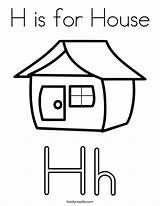 House Coloring Template Print Twistynoodle Ll Big Noodle sketch template