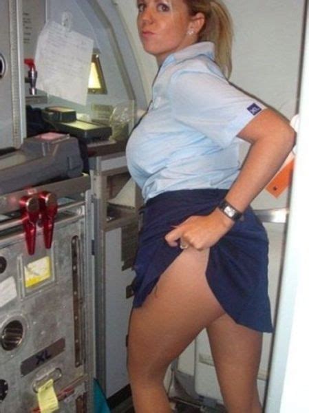 airline stewardess flashing
