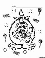 Critter Printabel Candy sketch template