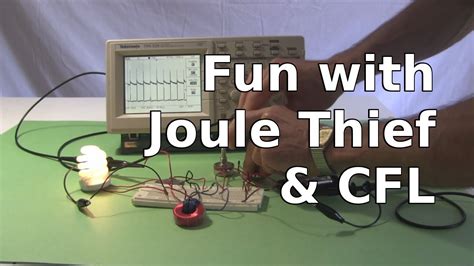 fun  joule thief powering  compact fluorescent light youtube