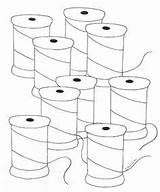 Wee Spools Stitching sketch template