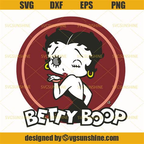 Betty Boop Kiss Svg Dxf Eps Png Cricut Silhouette Cut