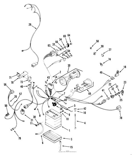 toro     tractor  sn   parts diagram  electrical system